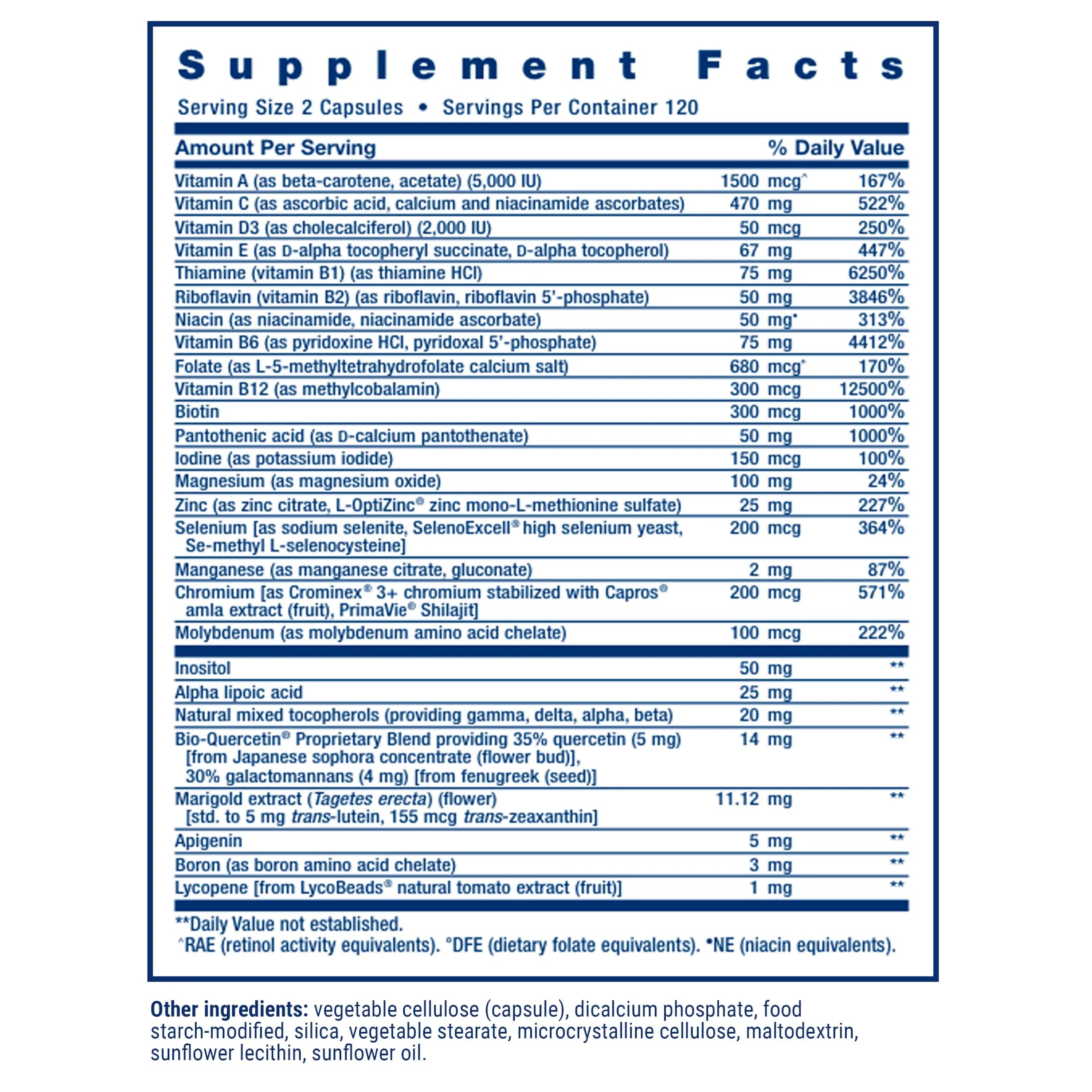 Life Extension Two-Per-Day Multivitamin Capsules 120 Count (60 Day Supply) | Comprehensive Daily Wellness Formula - view 2
