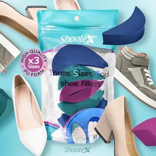 Shoolex Shoe Filler 3 Sizes in One Pack | PU Foam Toe Cushion Inserts for Big Shoes thumbnail 2