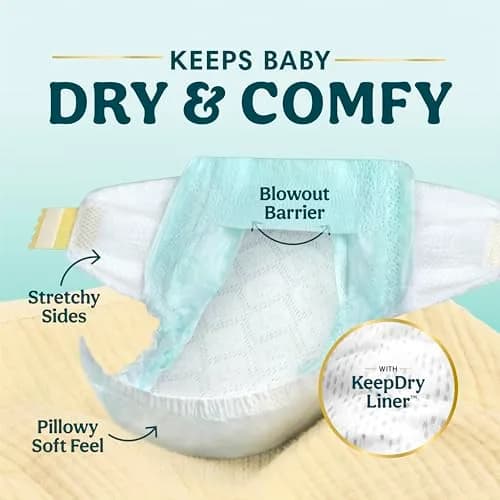 Pampers Swaddlers Diapers Size 7 (31+ lbs / 14+ kg) | Hypoallergenic & Absorbent for Dry Comfort thumbnail 3