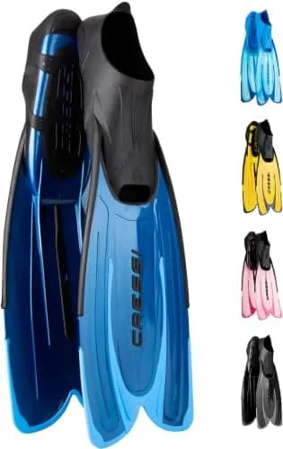 Cressi Agua Full Foot Pocket Fins | Lightweight, Easy Snorkeling Gear for Water Enthusiasts thumbnail 1