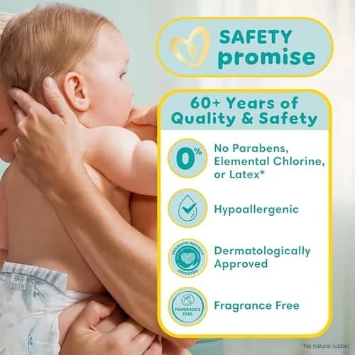 Pampers Pure Baby Diapers Size 3 (16-28 lbs) 168 Count | Hypoallergenic & Leakproof thumbnail 4