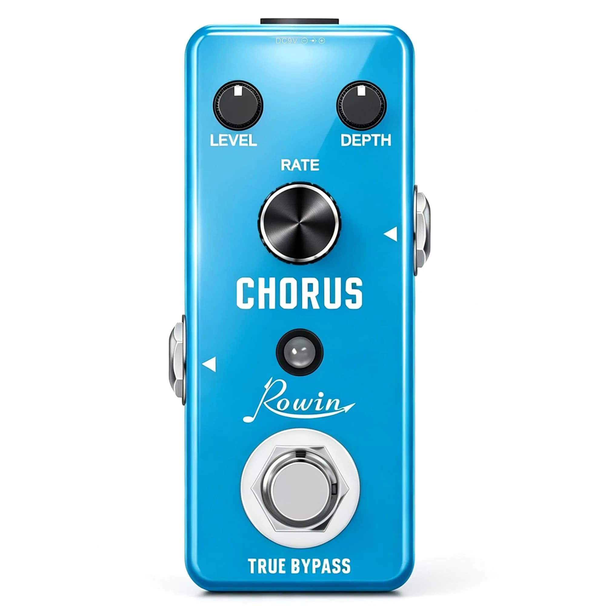 Rowin LEF-304 Analog Chorus Pedal for Electric Guitar Bass True Bypass | 95mm (D) x 44mm (W) x 48mm (H) — Chorus