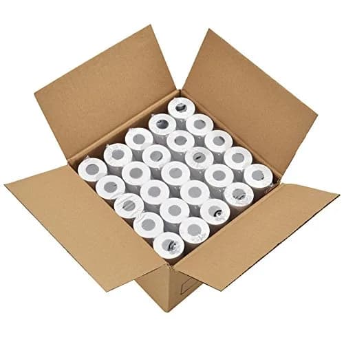 MFLABEL Thermal Receipt Paper 50 Rolls | Bright, Crisp Prints for POS & Cash Registers thumbnail 1