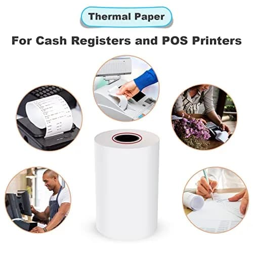 MFLABEL Thermal Receipt Paper 50 Rolls | Bright, Crisp Prints for POS & Cash Registers thumbnail 5