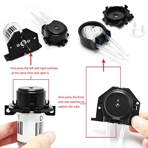 Gikfun 12V DC Dosing Pump Peristaltic Dosing Head with Connector for Aquarium Lab Analytic Diy thumbnail 4