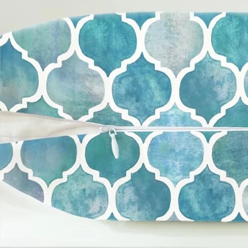 CaliTime Decorative Couch Accents Throw Pillow Covers 18 x 18 Inches | Modern Trellis Design with Zipper Closure thumbnail 7