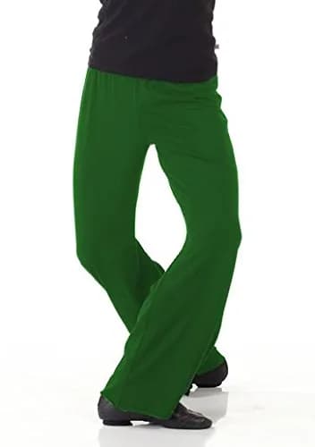 B Dancewear Boys Jazz Pants for Dance Slim Fit Large Green Youth Child and Kid Sizes | Traditional Style, 200+ Colors — Green
