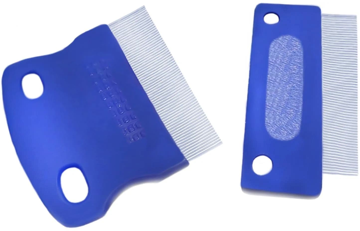 Mindful Pets Tear Stain Comb Set | Stainless Steel, Gentle & Effective for Dogs, 2 Pack — Blue