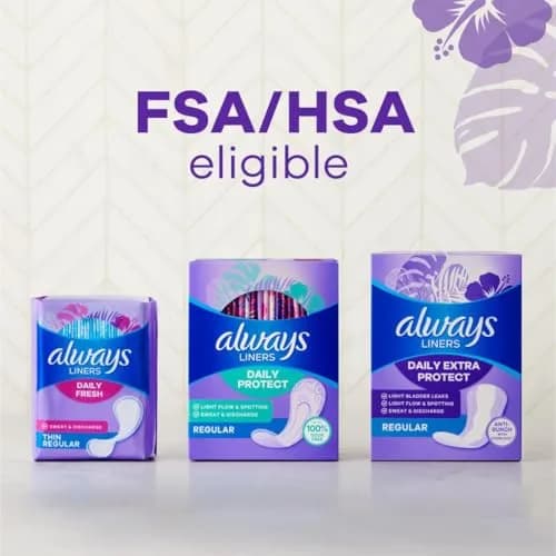 Always Xtra Protection Daily Liners Extra Long (92 Count) | LeakGuard + RapidDry for 10-Hour Comfort thumbnail 9