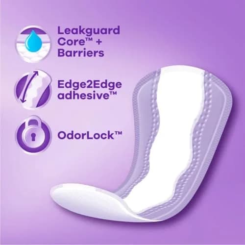 Always Xtra Protection Daily Liners Extra Long (92 Count) | LeakGuard + RapidDry for 10-Hour Comfort thumbnail 2