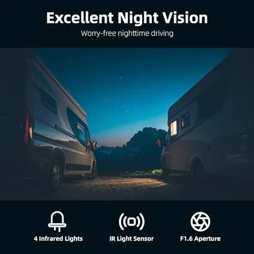 eRapta HD 1080p Backup Camera System Kit with 7-inch Monitor & 4 Cameras | 170° Wide Angle, IP69K Waterproof, DVR Recording thumbnail 3