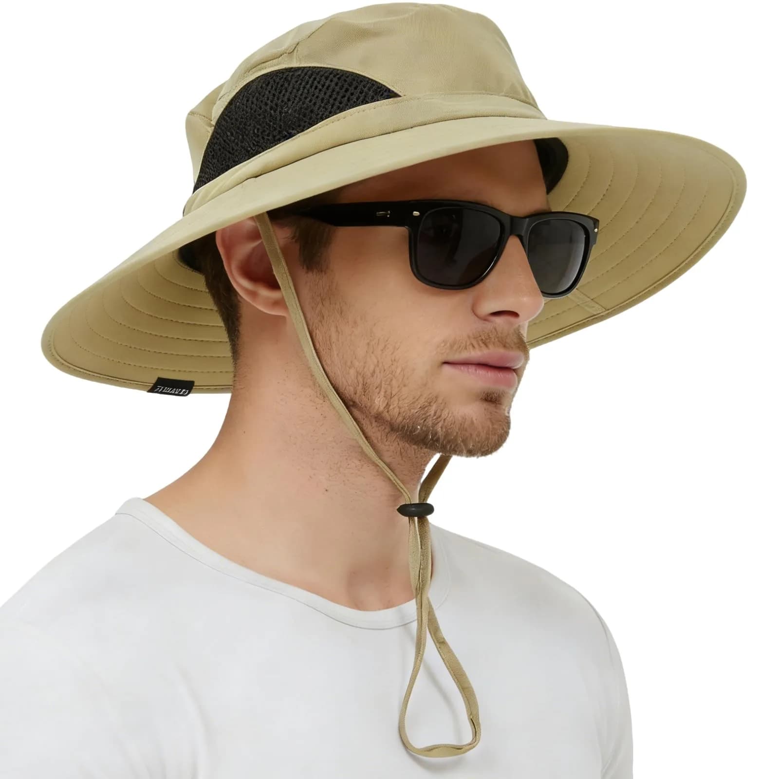 EINSKEY Wide Brim Sun Hat UPF 50+ Waterproof Packable for Men & Women | UV & Rain Protection — 01 Khaki