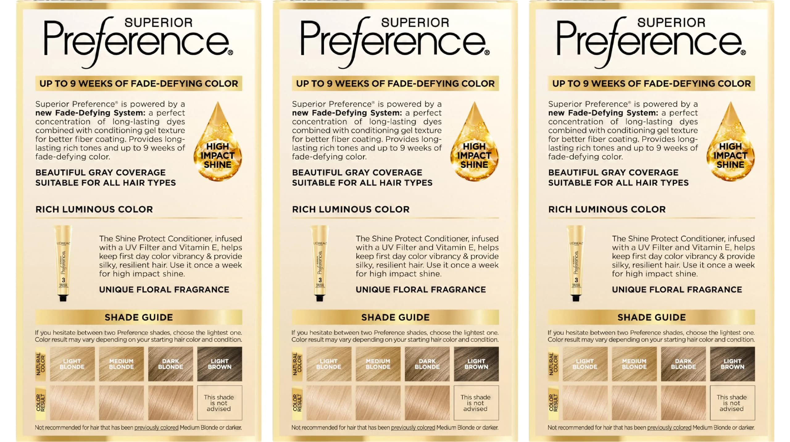 L'Oreal Paris Superior Preference Permanent Hair Color 9.5NB Lightest Natural Blonde (3 x 1 Kit) | Fade-Defying Color for 9 Weeks - view 6