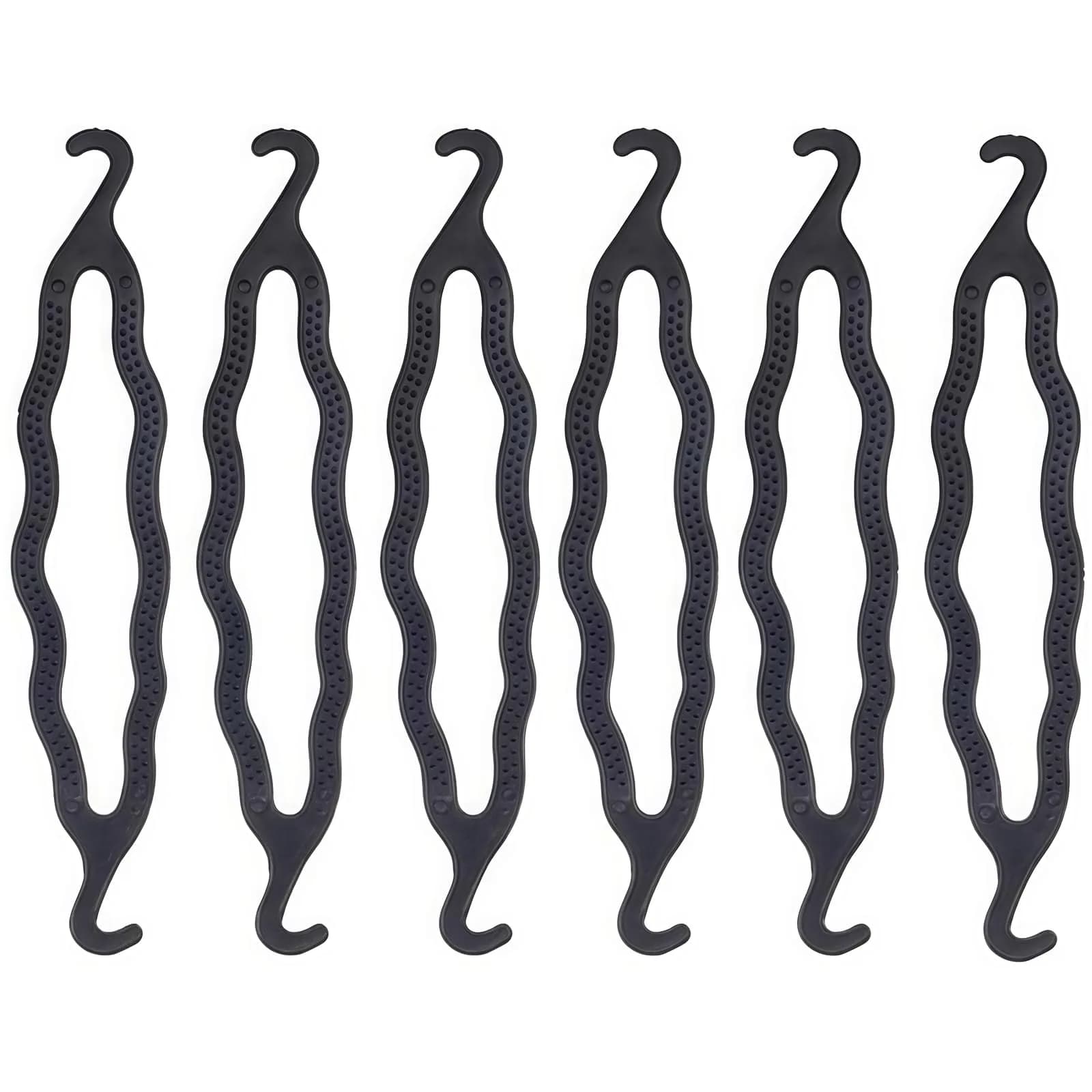 Elandy Plastic Bun Maker Curler 6 Pack | Perfect for Medium & Long Hair