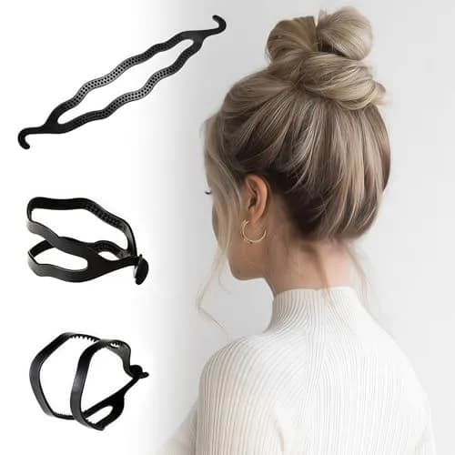 Elandy Plastic Bun Maker Curler 6 Pack | Perfect for Medium & Long Hair thumbnail 4