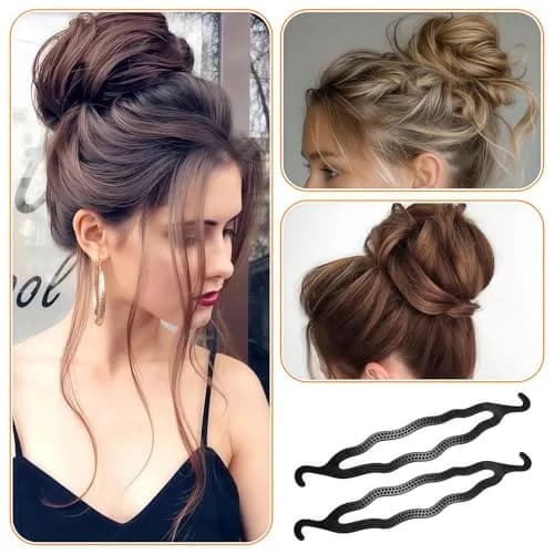 Elandy Plastic Bun Maker Curler 6 Pack | Perfect for Medium & Long Hair thumbnail 7