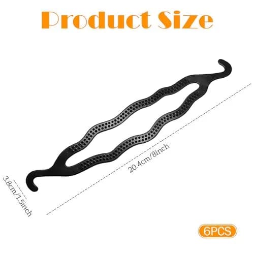 Elandy Plastic Bun Maker Curler 6 Pack | Perfect for Medium & Long Hair thumbnail 2