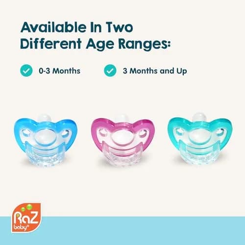 RaZbaby Jollypop Pacifier for Babies 3 Months+ | Natural Orthodontic BPA-Free Silicone Teether thumbnail 8