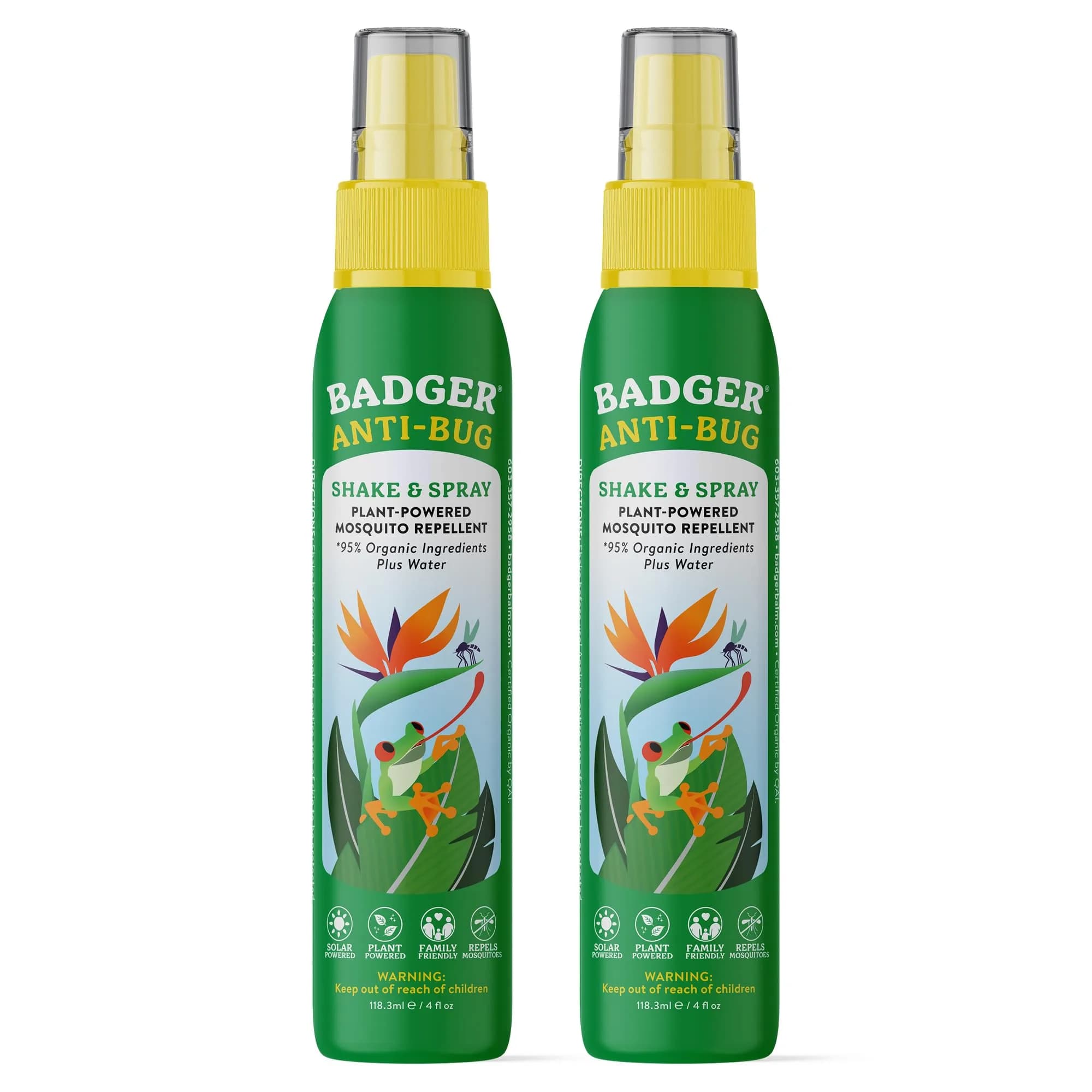 Badger Natural Insect Repellent Spray 240ml (8 Fl Oz) | DEET-Free, Family Friendly, Organic Essential Oils - main product image