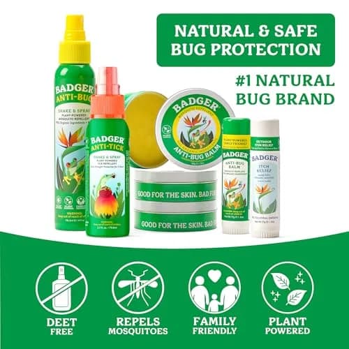 Badger Natural Insect Repellent Spray 240ml (8 Fl Oz) | DEET-Free, Family Friendly, Organic Essential Oils thumbnail 4