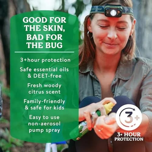 Badger Natural Insect Repellent Spray 240ml (8 Fl Oz) | DEET-Free, Family Friendly, Organic Essential Oils thumbnail 2