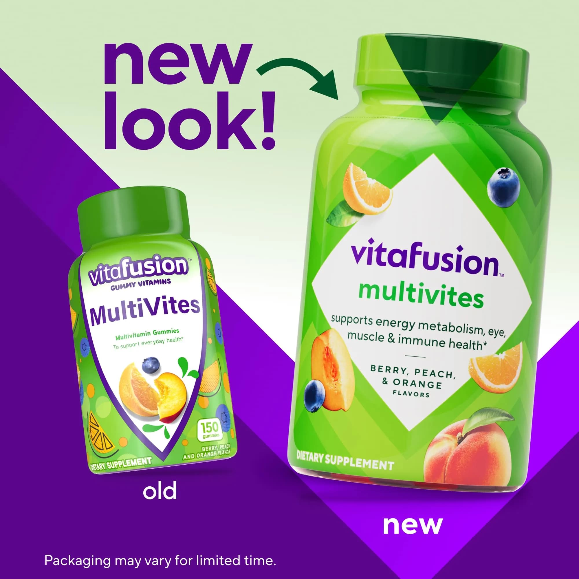 Vitafusion Multivitamin Gummies for Adults | 120 Count (40g) | Assorted Fruit Flavors | Gluten & Dairy Free - view 3