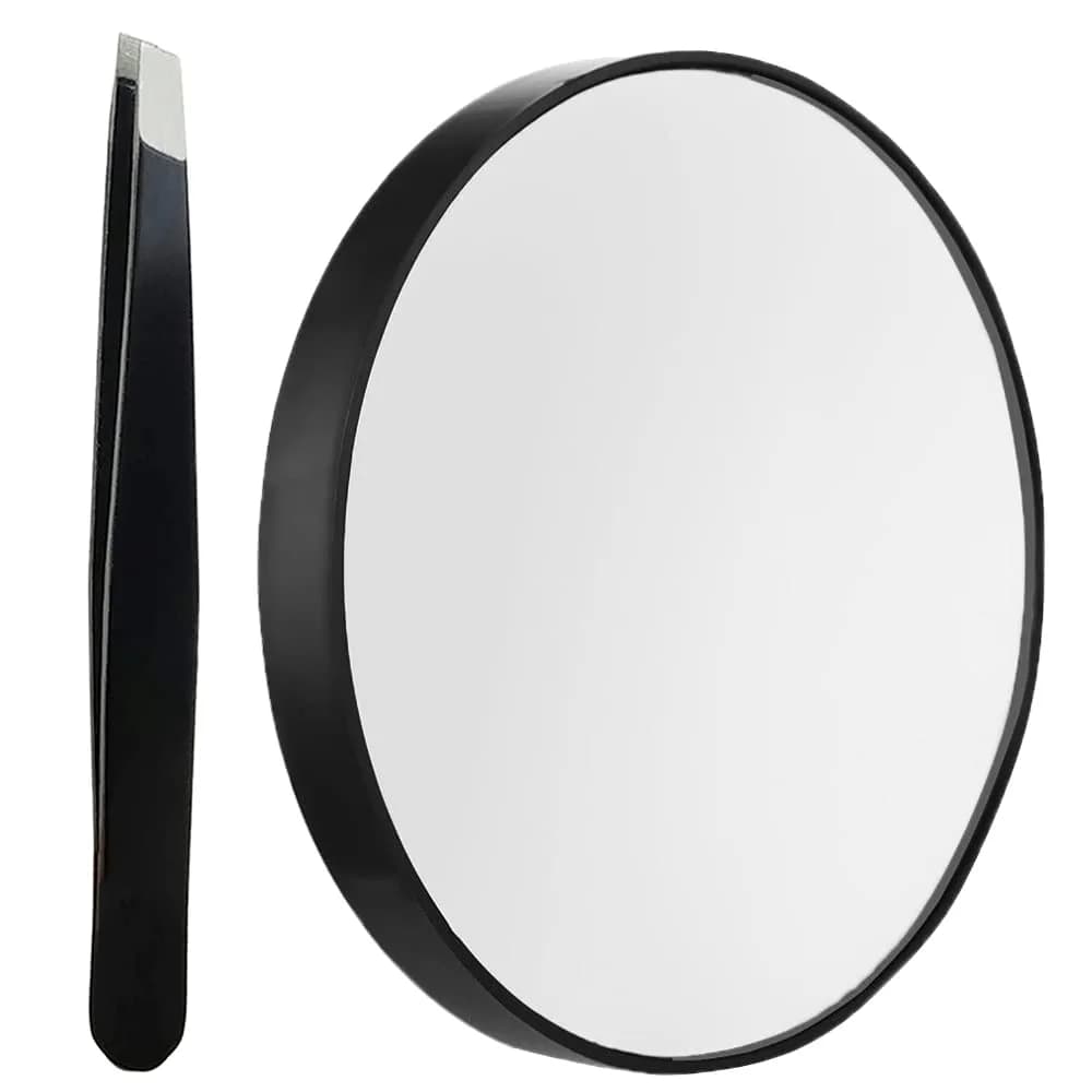 TTSAM 10x Magnifying Makeup Mirror 8.8cm (3.46 inches) | Clear Double-Sided Suction Cup Mirror - main product image