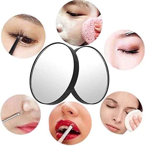 TTSAM 10x Magnifying Makeup Mirror 8.8cm (3.46 inches) | Clear Double-Sided Suction Cup Mirror thumbnail 4