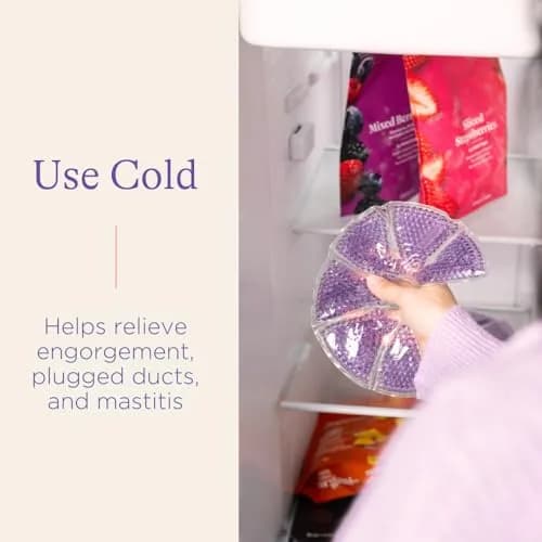 Lansinoh Breast Therapy Packs with Soft Covers, 2 Count (Pack of 1) | Hot & Cold Relief for Engorgement, Clogged Ducts, Mastitis thumbnail 6