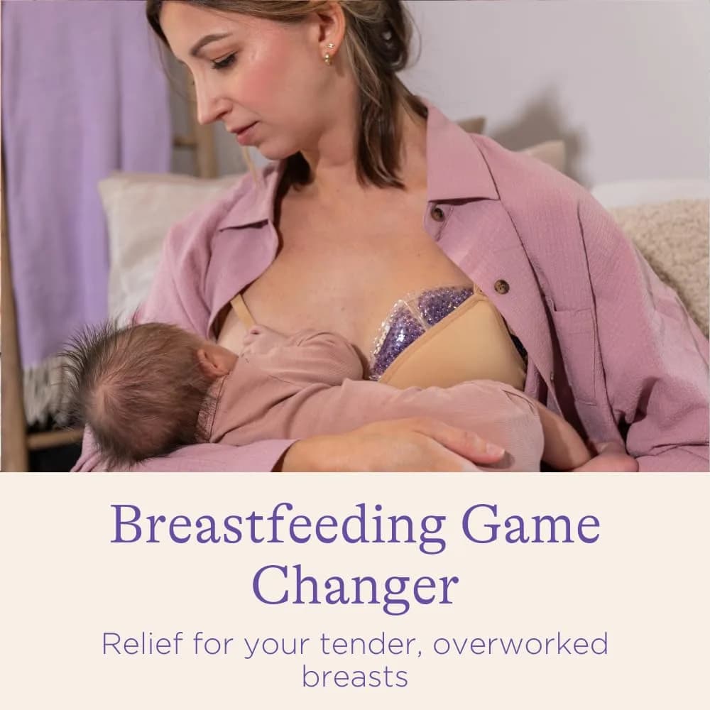 Lansinoh Breast Therapy Packs with Soft Covers, 2 Count (Pack of 1) | Hot & Cold Relief for Engorgement, Clogged Ducts, Mastitis - view 3