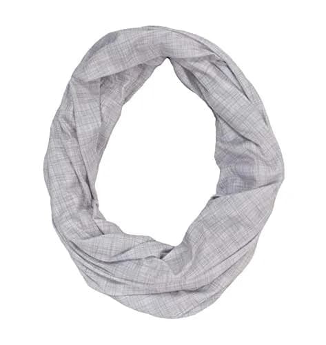 LK Baby Infinity Nursing Scarf Breastfeeding Cover Heathered Grey | Soft Jersey, Breathable, Multi-Use thumbnail 5