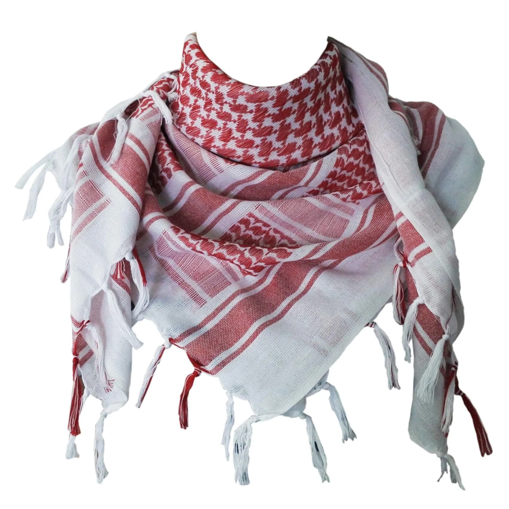 Explore Land Cotton Shemagh Keffiyeh Tactical Desert Scarf for Men Women | Breathable 100% Cotton, Sun & Dust Protection