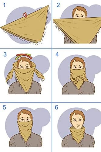 Explore Land Cotton Shemagh Keffiyeh Tactical Desert Scarf for Men Women | Breathable 100% Cotton, Sun & Dust Protection thumbnail 4