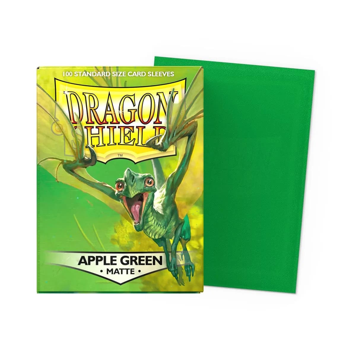 Dragon Shield Standard Size Matte Card Sleeves (100 CT, Apple Green) | Premium TCG Protection for Pokemon, MTG, Flesh & Blood - view 2