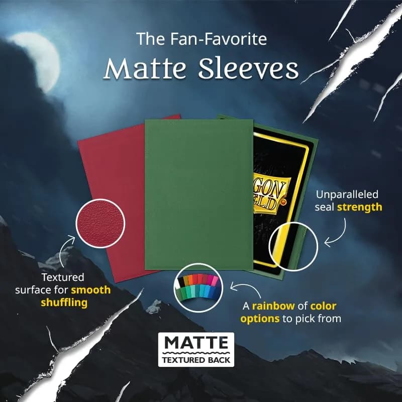 Dragon Shield Standard Size Matte Card Sleeves (100 CT, Apple Green) | Premium TCG Protection for Pokemon, MTG, Flesh & Blood - view 4