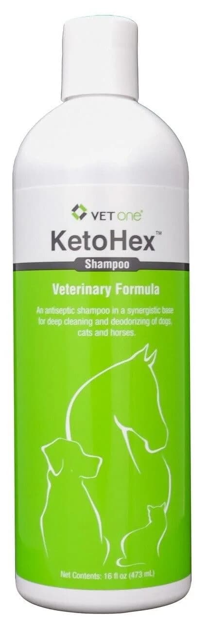 Vet One KetoHex Cat and Dog Shampoo - 16 oz Anti Bacterial Flea & Tick Treatment, Sensitive Skin Care, Antifungal, Moisturizes & Protects — 7