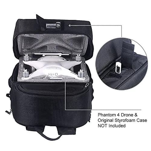 Smatree Hard Shell Backpack for DJI Phantom 4/4 Pro | Durable Polyester, Water-Resistant, Custom Design thumbnail 4