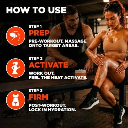 Maple Holistics Hot Firming Lotion Sweat Enhancer 4 Fl Oz | Skin Tightening Cream for Stomach Fat & Cellulite thumbnail 5