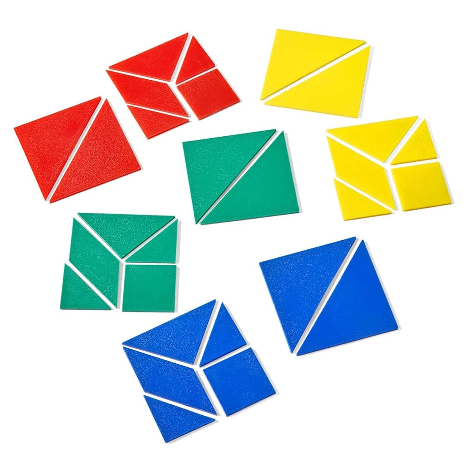 hand2mind Small Plastic Tangrams Set of 4 | Geometry & Problem Solving for Kids - main product image