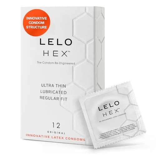 LELO HEX Original Ultra Thin Condoms 54mm (12 Count) | Increased Strength, Natural Latex thumbnail 1