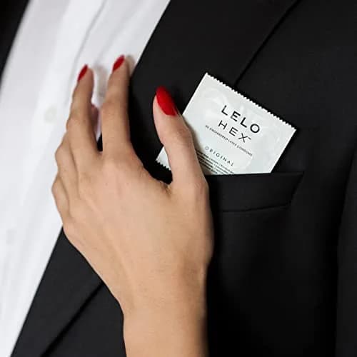LELO HEX Original Ultra Thin Condoms 54mm (12 Count) | Increased Strength, Natural Latex thumbnail 7