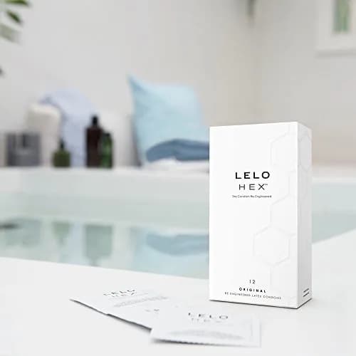 LELO HEX Original Ultra Thin Condoms 54mm (12 Count) | Increased Strength, Natural Latex thumbnail 8