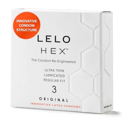 LELO HEX Original Ultra Thin Condoms 54mm (3 Pack) | Increased Strength for Better Sensation thumbnail 1