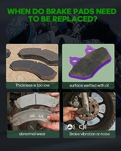SCITOO Front and Rear Brake Pads for Honda CR125R 2002-2007 | OEM Quality, Carbon Fiber thumbnail 7