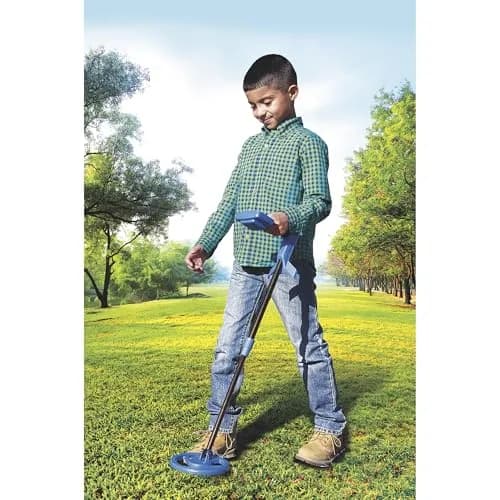 Bounty Hunter Junior T.I.D. Metal Detector for Kids | 6-inch Coil, Blue thumbnail 4