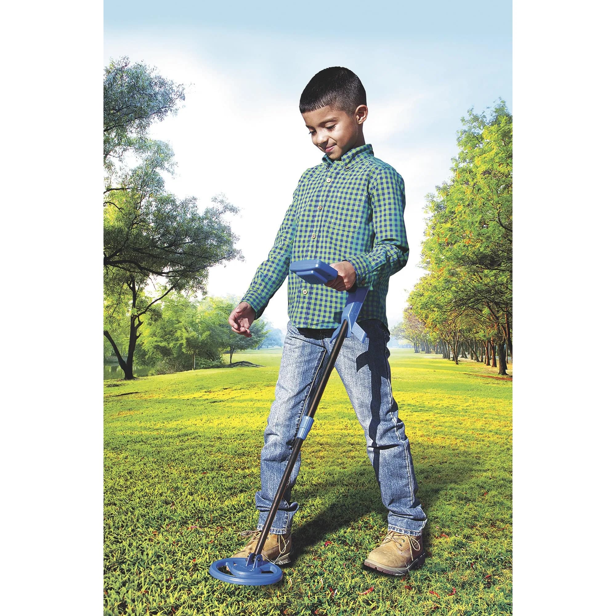 Bounty Hunter Junior T.I.D. Metal Detector for Kids | 6-inch Coil, Blue - view 4