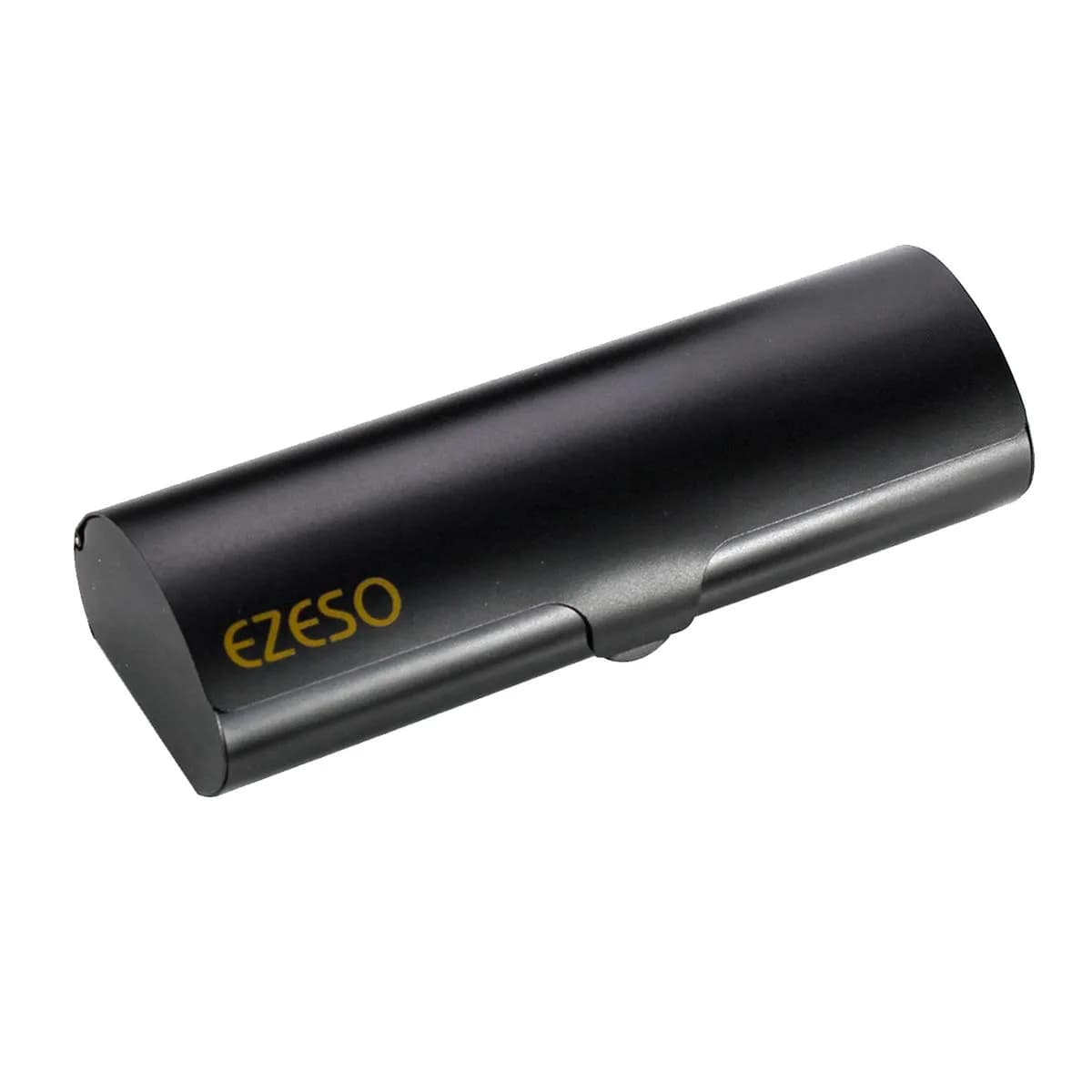 EZESO ESSENTIAL SKINCARE Hard Shell Eyeglass Case | Aluminum Alloy & Suede, Black-Small, 16cm (6.3in) - main product image