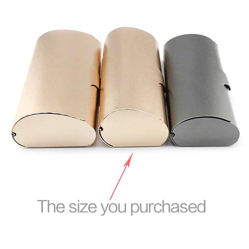 EZESO ESSENTIAL SKINCARE Hard Shell Eyeglass Case | Aluminum Alloy & Suede, Black-Small, 16cm (6.3in) - view 9