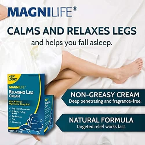 MagniLife Relaxing Leg Cream 4 Oz | Fast-Absorbing Lavender & Magnesium Bedtime Moisturizer thumbnail 4