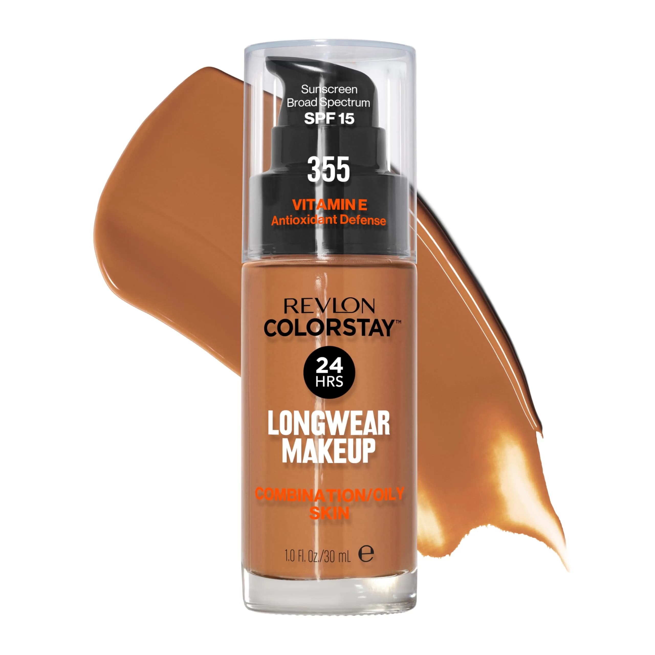 Revlon ColorStay 355 Almond Liquid Foundation for Combination/Oily Skin, SPF 15 - main product image